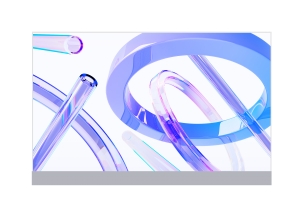 空間に溶けこむ透明ディスプレイ—タッチパネル対応の55インチ透過型OLED「DF-T55」